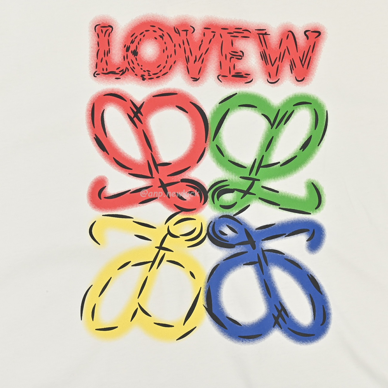 Loewe 24ss Neon Logo Short Sleeved (6) - newkick.org